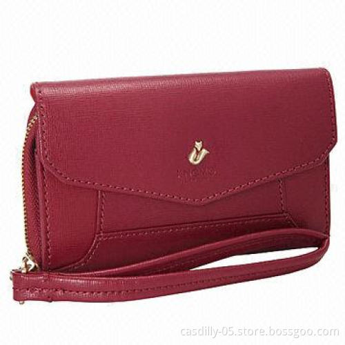 Wristlet for iPhone, with colorful grosgrain lining